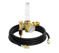 Regulador industrial con control de fluidos, medidores gemelos de fuerza por pulgada cuadrada para soldadura Tig y metalurgia Regulador del medidor de flujo de argón