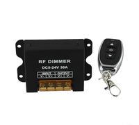 Regulador LED inalámbrico RF para aplicaciones de 12 V 24 V, práctico control remoto para control de iluminación, funcionalidad de atenuación de eficiencia energética