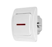 Regulador LED para control por infrarrojos mediante mando a distancia de TV o pulsador, color blanco.