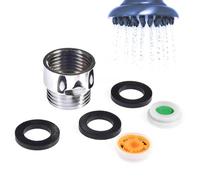Regulador limitador reductor de flujo de ducha,Juego de adaptadores de ahorro de flujo de agua | Regulador limitador reductor de de ducha de válvula de control restrictor de de 1/2 pulgada