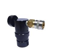 Regulador micro ajustable MR Gen 2 con adaptador hembra US 2202, salida de 20 psi a 200 psi, válvula de aire suave de alta presión (batidor de llenado del regulador)