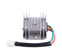 Regulador para motocicleta, 4 cables 4 pines, estabilizador rectificador de 12 voltios, para scooter, ciclomotor, ATV, color blanco, para taller, de carga