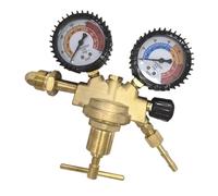 Regulador raro de CO2 de bronce fuerte/4 puerta de gestión de presión industrial, regulador permanente de soldadura de edificios con puerta de protección