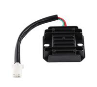 Regulador rectificador de motocicleta Rectificador regulador de voltaje para motocicletas 150-250 para cc, scooters y ciclomotores(Negro)