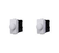 Regulador regulador de perilla compatible Bticino Matix para cargas resistivas 100W-1000W ON/OFF color blanco