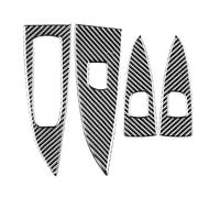 Regulador Ventanilla Panel Interruptores Control Elevación Ventana Puerta Fibra Carbono Pegatina Embellecedora Para Buick Para Regal 2017-2021 Accesorios Interiores Interruptor