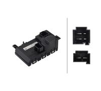 Regulador Ventilador Interior 12V 6-polig HELLA para U.a. MERCEDES BENZ CLASE S