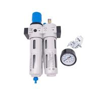 Regulador y lubricador de filtro de aire neumático con drenaje manual de 1/8, 1/4 y 3/8 pulgadas, tipo mini, unidad de tratamiento de aire FRC(45665)