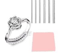 Reguladores de medida para anillos, medidas invisibles, arandelas y dispositivos de sujeción, pueden reducir la medida de 0,5 a 1,5, adecuados para anillos de hombre y mujer en medidas de 1 a 9 mm.