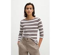Regular manga larga a rayas Medium Beige XS