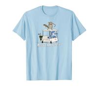 Regular Show Mordecai and Rigby Golf Cart Camiseta, Hombre, Azul Bebé, XL
