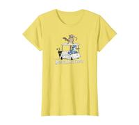 Regular Show Mordecai and Rigby Golf Cart Camiseta, Mujer, Limón, XS