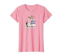 Regular Show Mordecai and Rigby Golf Cart Camiseta, Mujer, Rosado, 3XL