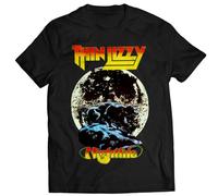 Regular Size Cotton T Shirt Night Life Music tee Thin LizzyBlackL