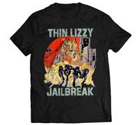 Regular Size Unisex Cotton T-Shirt Jailbreak tee Thin LizzyBlackL