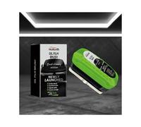 (Regular Style) 2Pcs Upgrade Automotive Oil Film Cleaning Brush, 2025 New 2.0 Green Glass Oil Film Remover for Car Windshield, Car Glass