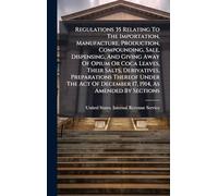 Regulations 35 Relating To The Importation, Manufacture, Production, Compounding, Sale, Dispensing, And Giving Away Of Opium Or Coca Leaves, Their ... Of December 17, 1914, As Amended By Sections