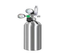 Regulator with bubble counter solenoid valve CO2 gas cylinder control output Aquarium CO2 pressure reducing valve(CGA320)