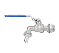 Regun Grifo de Jardín Universal, Griferia de Exterior con Válvula de bola de acero inoxidable, grifo de manguera de 1/2 pulgada, para Jardín, Lavadora, Equipo de Riego