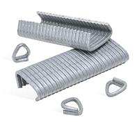 REGUR OK 33 anillos de alambre D de aluminio y zinc hechos de aleación de aluminio y zinc de alta calidad: 450 piezas para unir gaviones, cestas de piedra, cercas u.v.m.