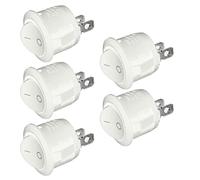 REGVLMJYI Relé 10/5 uds 12v Interruptor basculante Redondo ON/Off 2 Pines SPST Van Caravana Barco Autocaravana interruptores y relés Accesorios Interiores de Coche(5pcs)