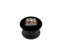 Rehab is for Quitters Funny USA Beer Beber Humor PopSockets PopGrip Adhesivo