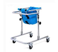 Rehabilitación Andadores Rollator para discapacitados, 4 andadores con ruedas y asiento auxiliar para discapacitados, equipo plegable Hemi Walker, ayuda para caminar.