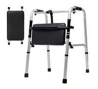 Rehabilitación de pie Ancianos Bastón de cuatro patas Ligero Plegable Caminata asistida para discapacitados Muleta de entrenamiento de miembros inferiores Lofty Ambition