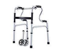 Rehabilitación de pie Andador plegable Vertical Bariátrico Médico Anciano Bastón Silla Rehabilitación de pie Marco de pasamanos Andadores de aleación de aluminio para personas mayores Muleta (con rue