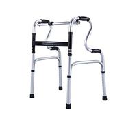 Rehabilitación de pie Andador plegable Vertical Bariátrico Médico Anciano Bastón Silla Rehabilitación de pie Marco de pasamanos Andadores de aleación de aluminio para personas mayores Muleta (con rue