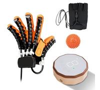 Rehabilitación Guantes De Robot, Ortesis Del Dedo, Alivio De Rigidez De Las Manos, Sida Del Ejercicio De Manos, Para La Artritis Cerebral De Artritis De La Parálisis Hem(Size:S,Color:Mano izquierda)