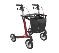 Rehasense Servidor de andador ligero (tamaño estándar), color rojo vino