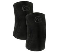 Rehband codera de SBR/neopreno de 5 mm, elbow sleeve para deportes de fuerza, diseño anatómico, antideslizante y ajuste ceñido para mujer y hombre, Color:Carbon/Negro - 1 Par, Talla:XXL