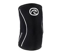Rehband Vendaje de codo fabricado en SBR/neopreno de 5 mm, codera para musculación, diseño anatómico, antideslizante y ajustado, Color:Negro, Talla:M