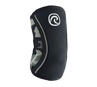 Rehband Vendaje de codo fabricado en SBR/neopreno de 5 mm, codera para musculación, diseño anatómico, antideslizante y ajustado, Color:Camuflaje, Talla:S