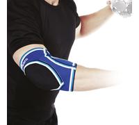 Rehband Codera PRN, 1 Pieza, codera, codera de Balonmano, codera de Neopreno para Balonmano y Voleibol, Color:Azul, Talla:L