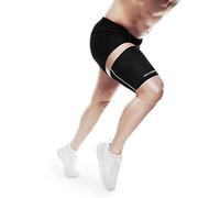 Rehband Muslera QD, 1 pieza, compresión del muslo neopreno de 3 mm, muslera, Color:Negro, Talla:L