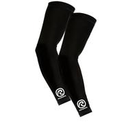 Rehband QD Arm Sleeve, Manga de Brazo, Vendaje de compresión para Baloncesto, Balonmano y Fitness, protección del Brazo, Color:Negro, Talla:S/M