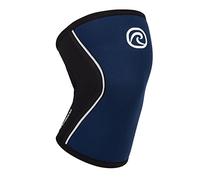 Rehband Rodillera deportiva para crossfit y entrenamiento intensivo, mangas de neopreno de 5 mm, en muchos colores y tamaños, unisex, color azul marino