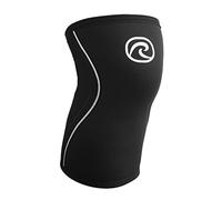 Rehband Rodillera deportiva para entrenamiento de fuerza, rodillera para crossfit y entrenamiento pesado, 5 mm, neopreno en muchos colores y tamaños, unisex, color: negro, talla: L