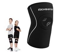 Rehband Rodillera Infantil con Abertura Patelar, Rodillera Estabilizadora de Neopreno para Alta Estabilización de la Rótula para Niñas y Niños, Neopreno de 5 mm, Talla:M, pieza