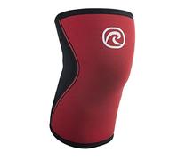 Rehband - Rodillera para deporte de musculación para crossfit y entrenamiento intensivo, mangas de neopreno de 5 mm, en muchos colores y tamaños, unisex, color rojo, talla S