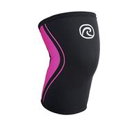 Rehband - Rodillera para entrenamiento pesado para crossfit y entrenamiento intensivo de neopreno de 5 mm, en muchos colores y tamaños, unisex, color rosa, 1 pieza, talla S