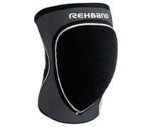 Rehband Rodilleras para voleibol, balonmano y deportes de interior, rodilleras de neopreno cómodas y ajustadas, para mujeres y hombres, Color:Gris Acero, Talla:S