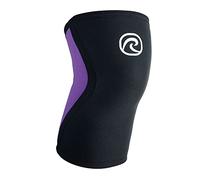 Rehband Rodilleras, soporte de rodilla de neopreno de 3 mm, manga de compresión de rodilla para correr, fitness, entrenamiento funcional, Color:Violeta, Talla:S