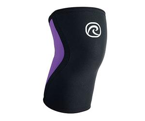 Rehband Rodilleras, soporte de rodilla de neopreno de 3 mm, manga de compresión de rodilla para correr, fitness, entrenamiento funcional, Color:Violeta - 1 Pieza, Talla:S