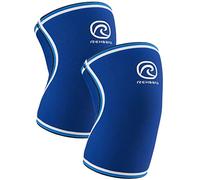 Rehband Rx Original Knee Support, 1 pieza, Soporte de Rodilla 7mm, Manga de Rodilla para Fitness, Color:Azul - 1 Par, Talla:L