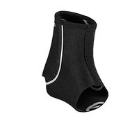 Rehband tobillera de neopreno, soporte para tobillo y articulación, diseño delgado para deporte y uso diario, Color:Negro, Talla:L