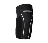 Rehband UD tennis elbow support, 1 piece, tennis elbow support 3mm neoprene, el soporte del codo, Color:Negro, Talla:M