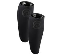 Rehband Vendaje de pantorrilla de 5mm neopreno, vendaje de compresión para pantorrilla y espinilla, espinillera para peso muerto, CrossFit, Color:Carbon/Negro - 1 Par, Talla:S